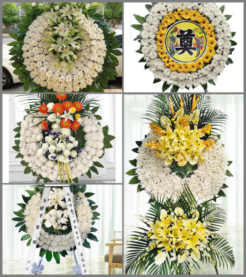 江苏泰州泰兴市珊瑚镇左庄村花圈速递