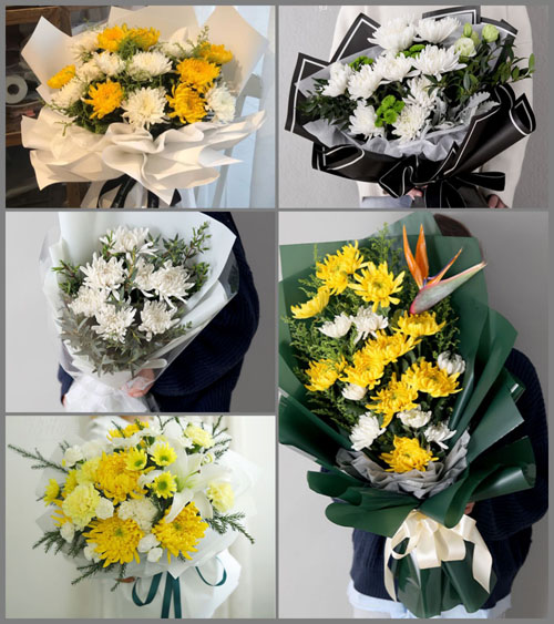 江苏泰州泰兴市珊瑚镇左庄村白事花束代送